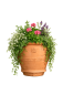 Preview: jarre mural classique en terre cuite d’Impruneta pour jardin, balcon et terrasse